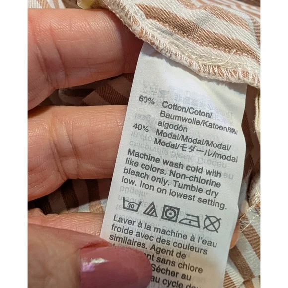 Madewell Button Back Easy Striped Dress - Picture 12 of 13